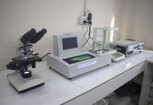 Melting Point Tester and Microscope in Laboratory of Neel Nagar Industries Ltd.